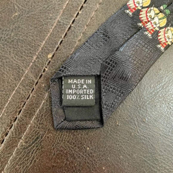 Men's 12 Days of Christmas Tie-Black - Picture 4 of 4